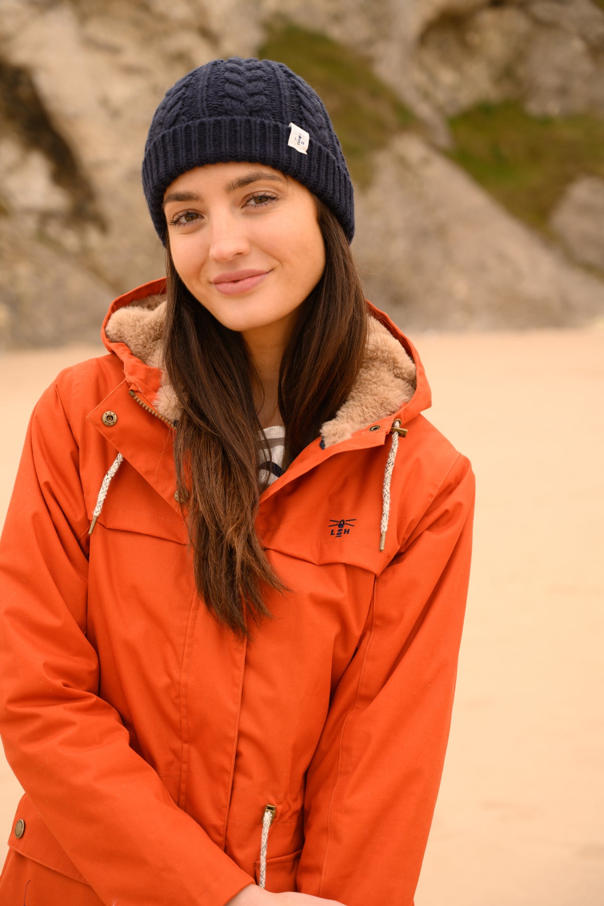 Burnt orange ladies coats sale