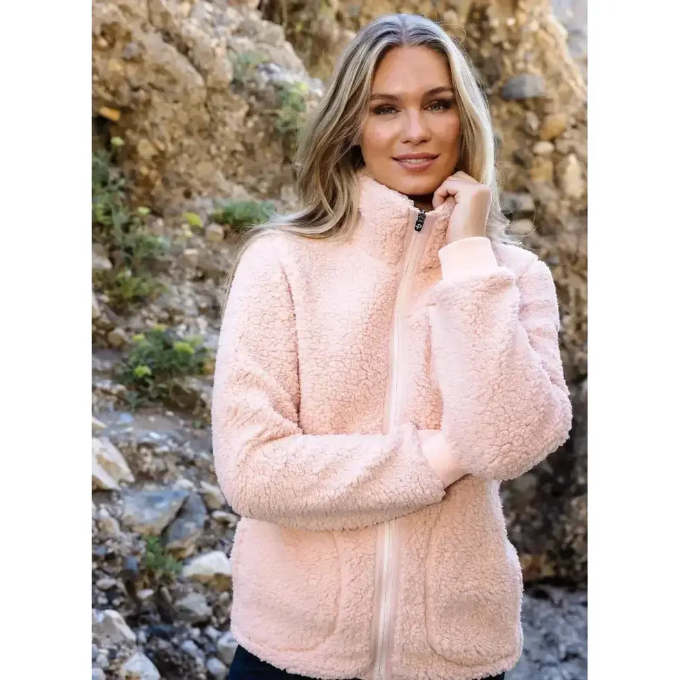 Pelle P Womens Sherpa Sweater Corallite – 55Degrees